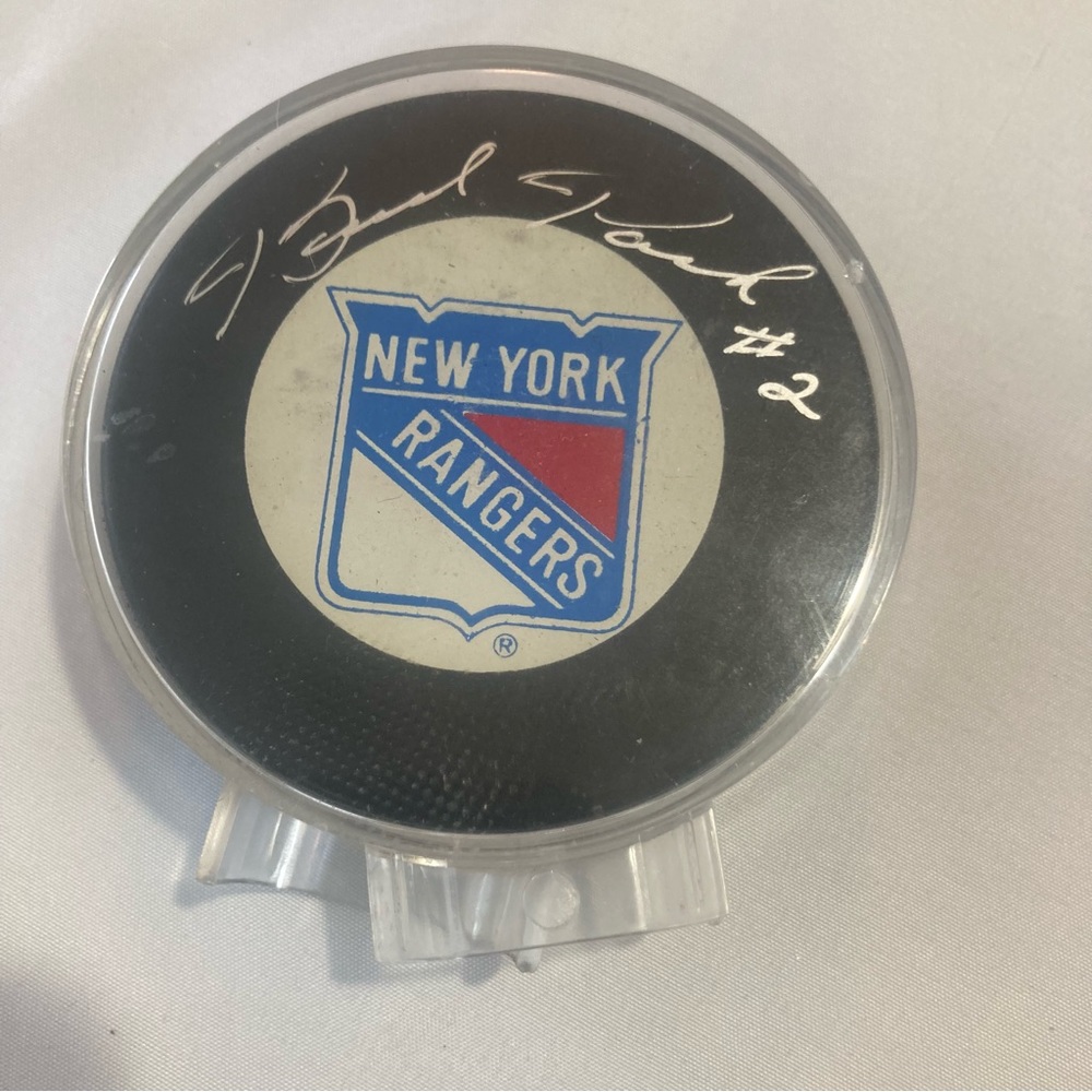 Brad Park autographed puck